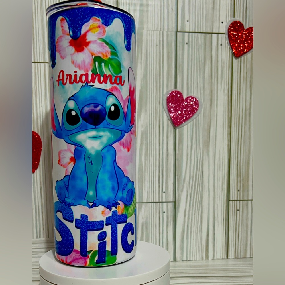 20 Oz. Stainless Steel Stitch Tumbler W/Lid, Straw and Gift Box (#2)